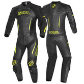 SHUA INFINITY 2 PC Moto Homem Fatos Preto Amarelo -Imagem dupla de ternos